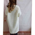 Women's Chunky Knit Cardigan with Front Pockets, view 6