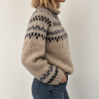 Women's Fair Isle Wool-Effect Chunky Knit Jumper, view 2