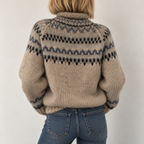 Women's Fair Isle Wool-Effect Chunky Knit Jumper, view 3