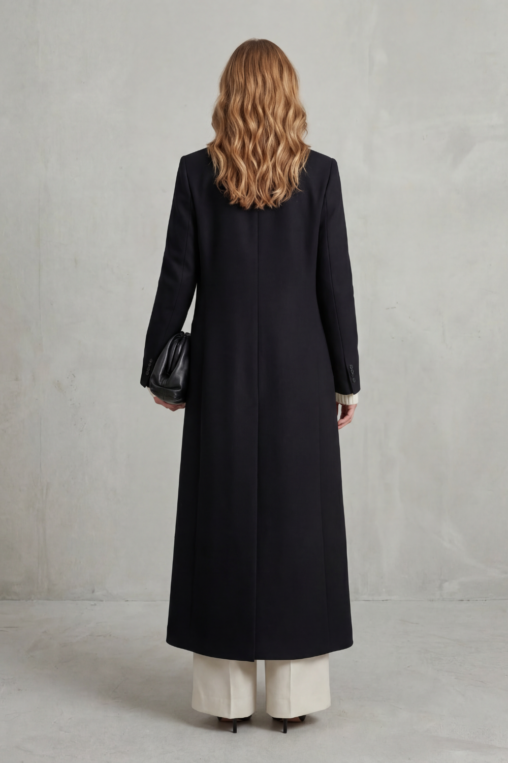 Women's Tailored Full-Length Double-Breasted Coat, view 3